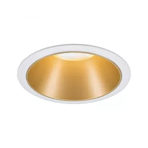 Iebūvējams spot Paulmann 93396, GU10 LED 10 W, apaļš plafons, IP23, zelta/balts
