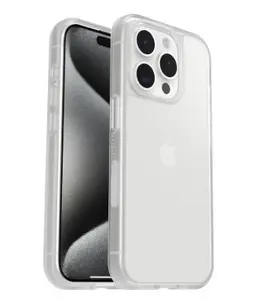 Protective clear slim case OTTERBOX React for iPhone 15 Pro – lightweight, transparent