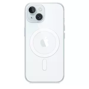 Protective Cover Case for iPhone 15 by Apple, MagSafe, Transparent, PC, for 6.1"