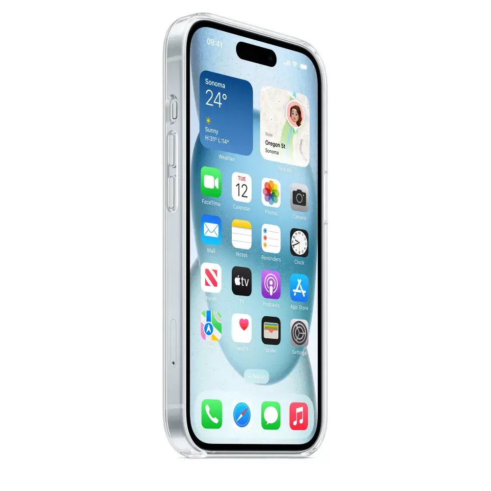 Apple iPhone 15 Case with MagSafe, Transparent Photo 7