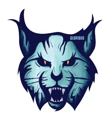 Mouse pad Glorious Gaming Lynx Blue White Photo 7
