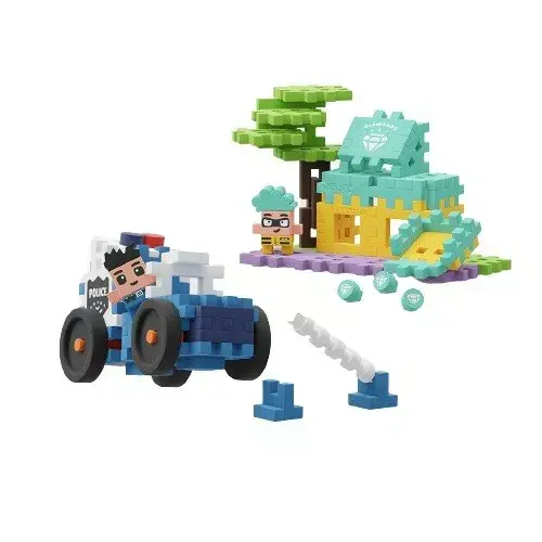 Marioinex 905913 Mini Waffle Полицейская машина и магазин Photo 2
