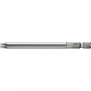 Torx bit wiha T15, Chrom-Vanadium steel, hardened, 1/4" (E 6.3) drive