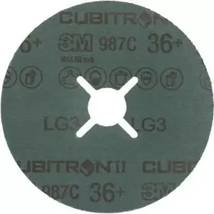 Абразивный волоконный диск 3M Cubitron II 987 C 125 мм K60+ INOX керамическое зерно