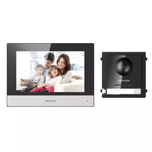 Video Intercom System Hikvision DS-KIS602 2 MP 7" Black Grey