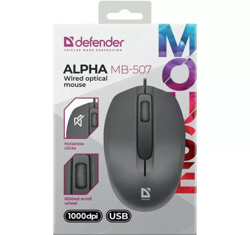 DEFENDER Alpha MB-507 проводная оптическая мышь Photo 5