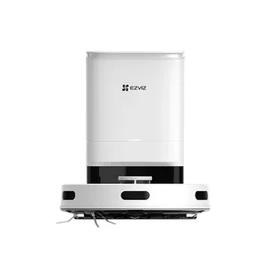 Robot vacuum EZVIZ RE5 PLUS — LiDAR navigation, 4000 Pa suction, 240 min runtime, 0.35 L dust bin, 0.3 L water tank, base station with touchscreen