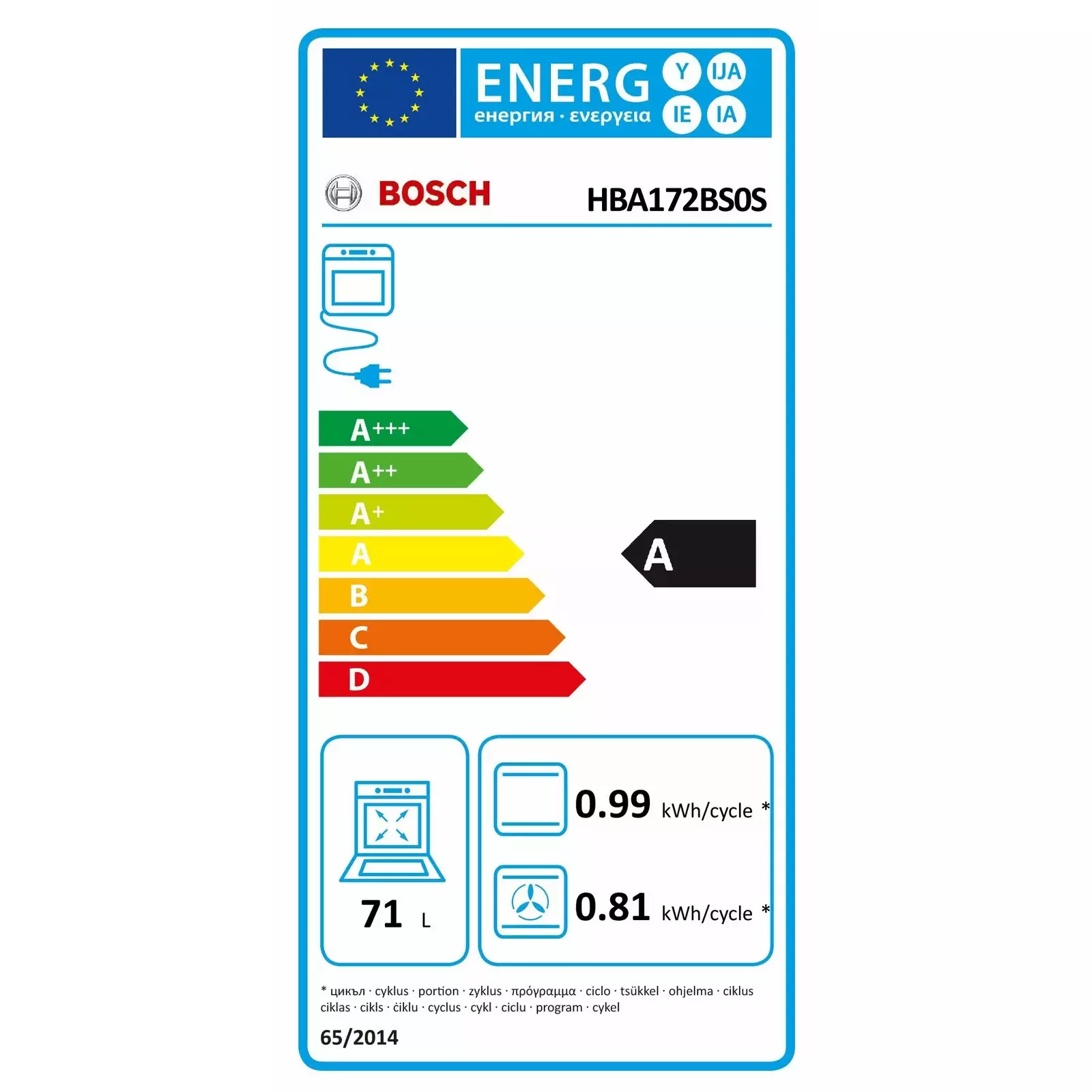 Bosch HBA172BS0S Photo 6