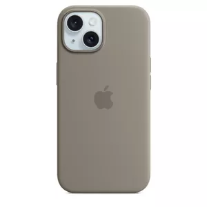 Silicone Case Apple iPhone 15 MagSafe Clay Cover Brown