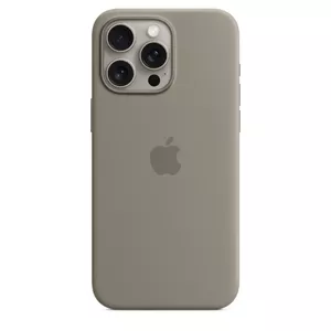 Silicone Case Apple iPhone 15 Pro Max MagSafe Clay Grey