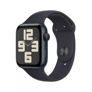 Apple Watch SE OLED 44 mm Digitāls 368 x 448 pikseļi Skārienjūtīgais ekrāns Melns Wi-Fi GPS