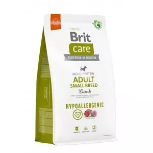 Сухой корм для собак Brit Care Hypoallergenic Adult Small Breed Lamb & Rice 3 кг — для взрослых мелких пород, белок 28%, жир 17%