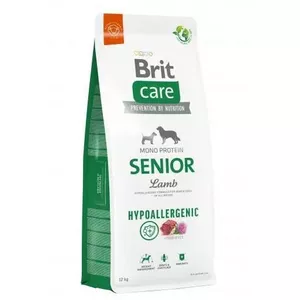 Сухой корм для собак Brit Care Hypoallergenic Senior Lamb & Rice, 12 кг, белок 25%, жир 11%