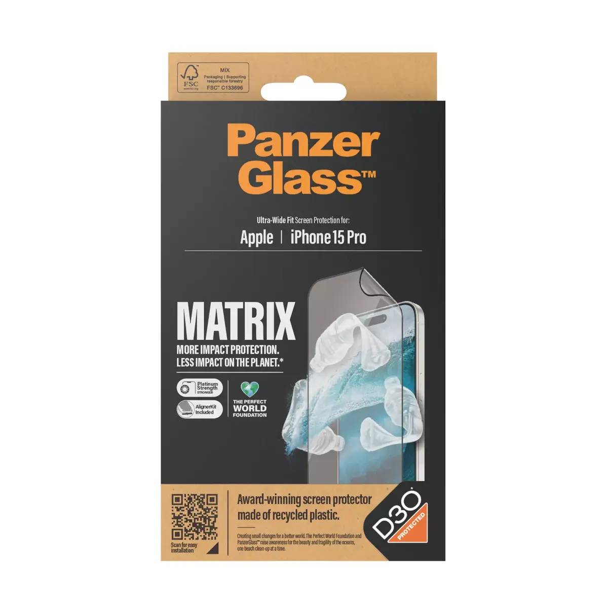 Ekrāna aizsargs PanzerGlass iPhone 15 Pro Photo 3