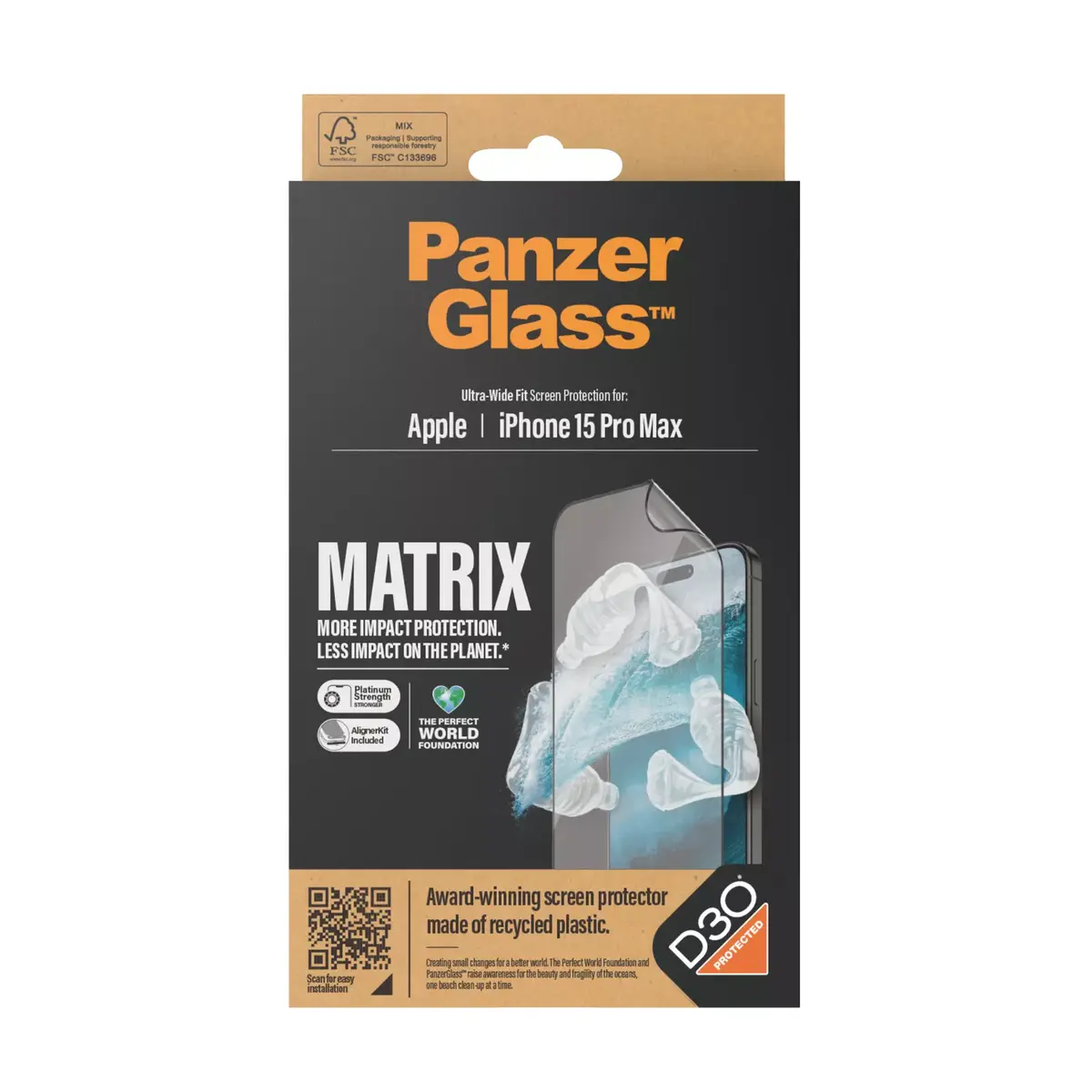 Ekrāna aizsargs PanzerGlass ECO MATRIX iPhone 15 Pro Max Photo 3