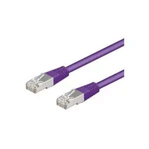 Goobay 25m CAT5-2500 networking cable Violet Cat5e