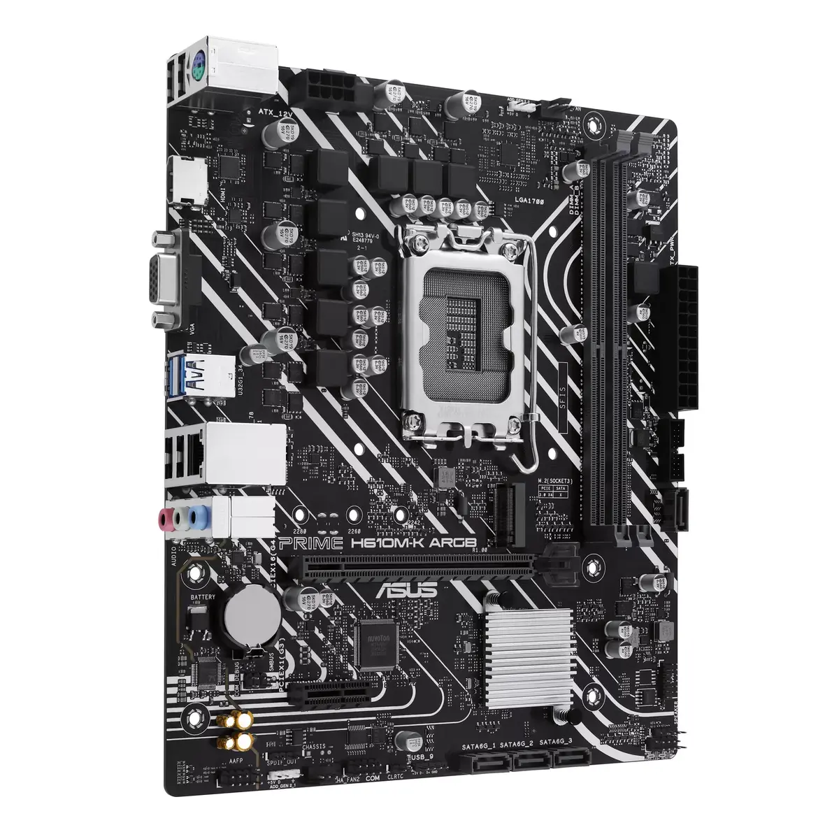 Материнская плата ASUS PRIME H610M-K ARGB, 90MB1G90-M0EAY0 Photo 2