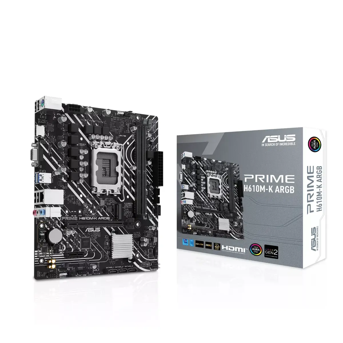 Материнская плата ASUS PRIME H610M-K ARGB, 90MB1G90-M0EAY0 Photo 5