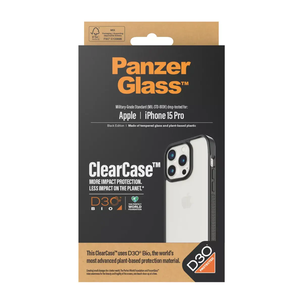 Чехол PanzerGlass ClearCase iPhone 15 Pro Photo 3