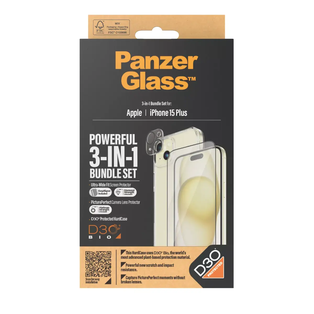 PanzerGlass 3-in-1 Pack iPhone 15 Plus Photo 5