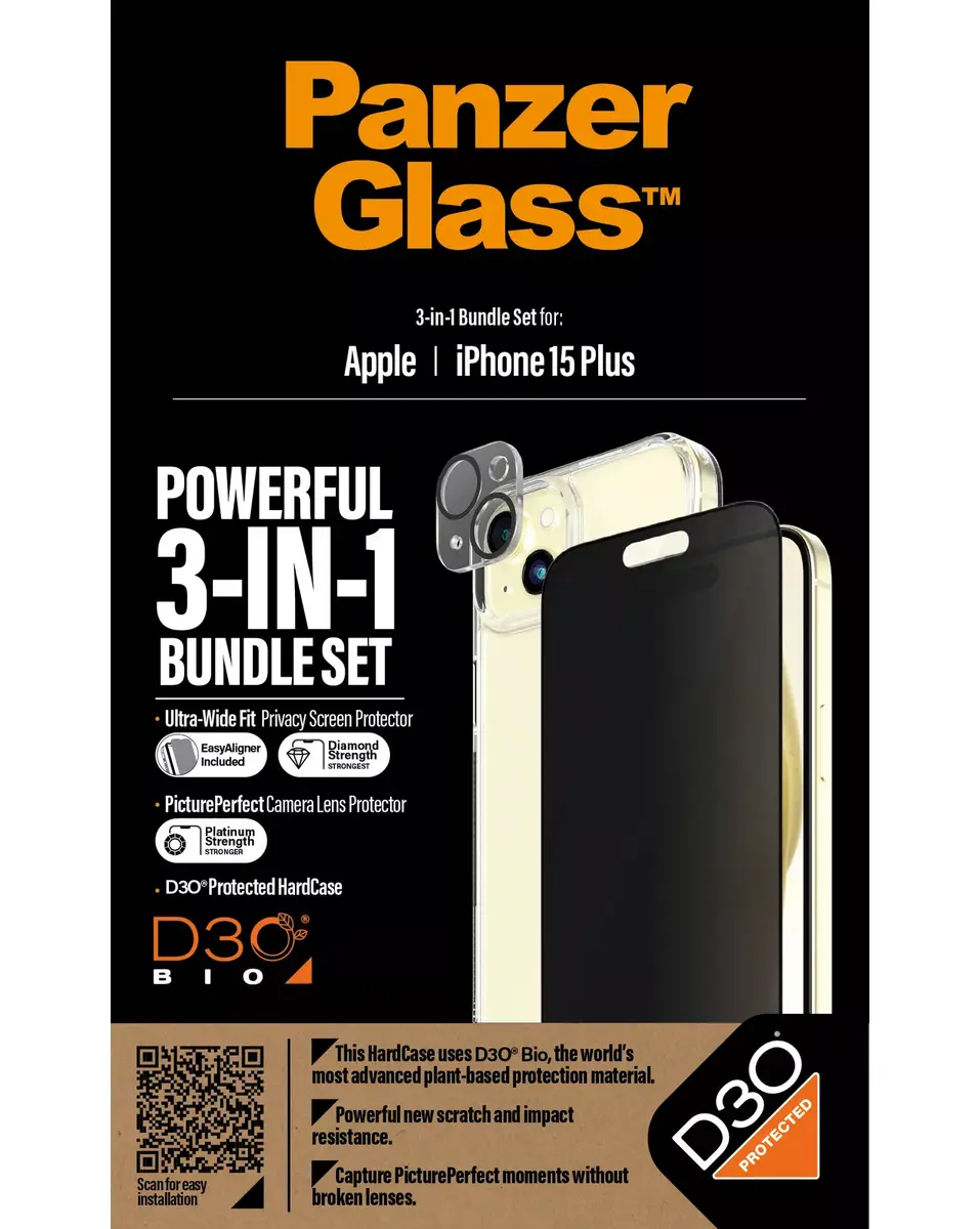 PanzerGlass 3-in-1 Pack iPhone 15 Plus Photo 7