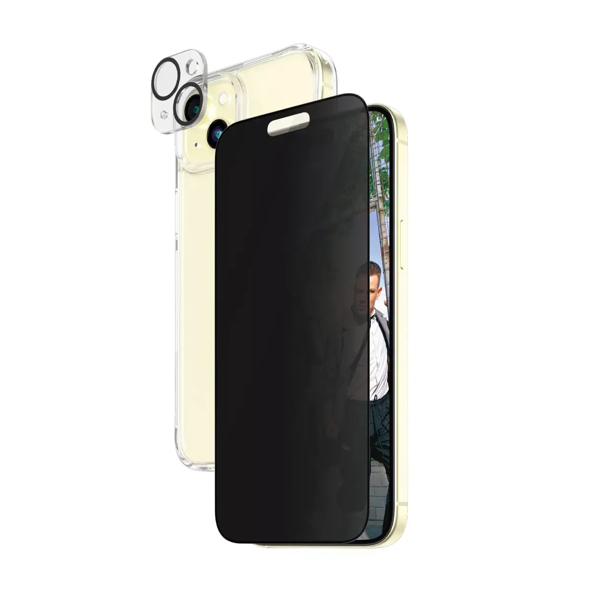 PanzerGlass Privacy 3-in-1 Pack iPhone 15 Plus Photo 2