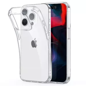 Silikona maciņš Apple iPhone 15 Plus no fusion accessories, caurspīdīgs, 2 mm