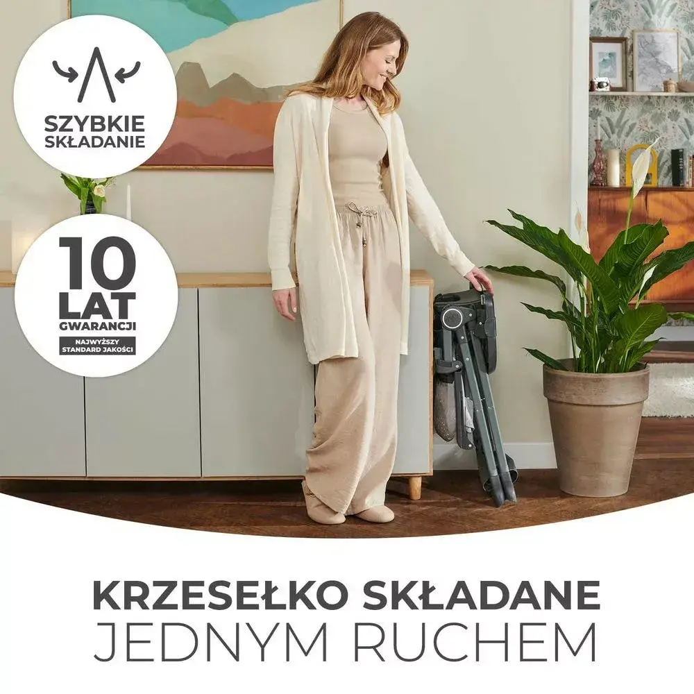 Стульчик для кормления kinder kraft FOLDEE GREY Photo 3
