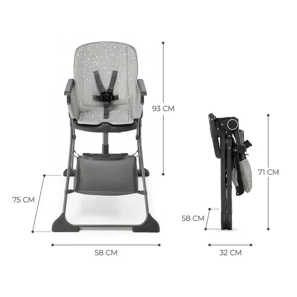 Стульчик для кормления kinder kraft FOLDEE GREY Photo 8