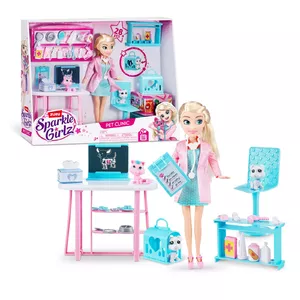 Leļļu spēļu komplekts ZURU Sparkle Girlz Mājdzīvnieku klīnika Ieteicamais vecums 3+