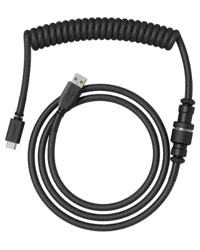 GLORIOUS Coiled Black USB Cable 1.37 m Photo 2