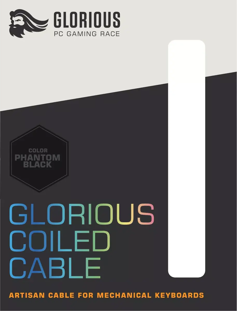 GLORIOUS Coiled Black USB Cable 1.37 m Photo 4
