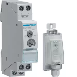 Hager EEN100 Photoelectric Sensor, 230V, 16A, 2000 lx