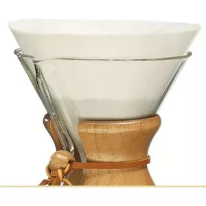 Paper coffee filter for CHEMEX FC-100 (model 503010031) – bonded paper filter for pour-over brewer