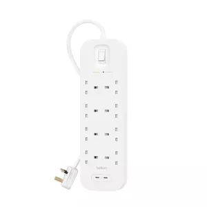 Сетевой фильтр Belkin Connect White 8 AC розеток 2 м 900 Дж