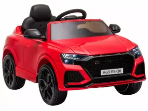 Электромобиль-каталка LEAN Cars 7900 — детская качалка/садовая машинка, красная, световые эффекты