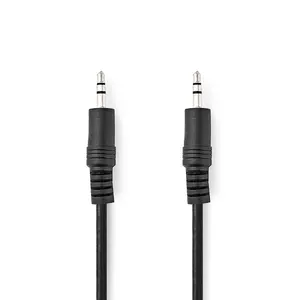 Nedis CAGL22000BK50 audio kabelis 5 m 3.5mm vīrietis pret vīrieti varš ar tērauda serdi melns