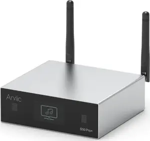 Tīkla audio straumētājs Arylic S50pro+ — Wi‑Fi/Bluetooth daudzistabu atskaņotājs, DAC atbalsts