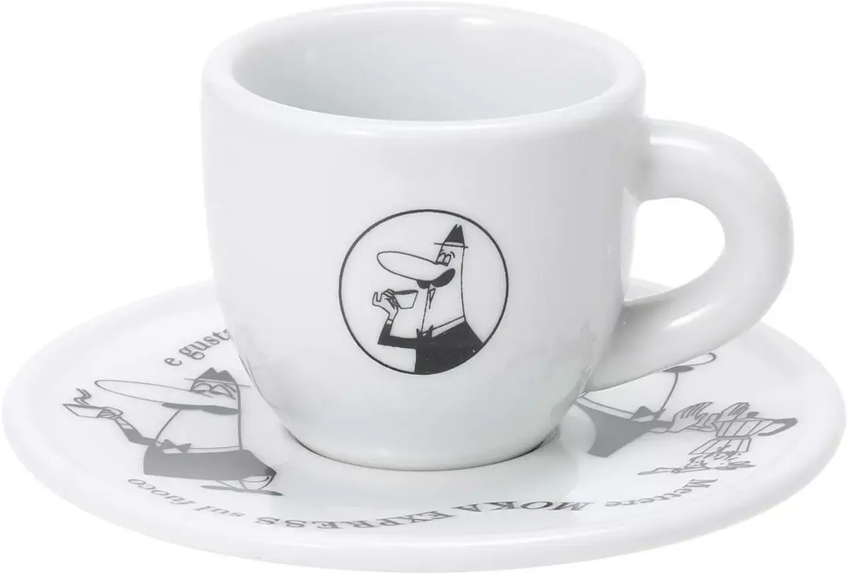 BIALETTI cup and saucer set 4 x 50 ml Photo 8