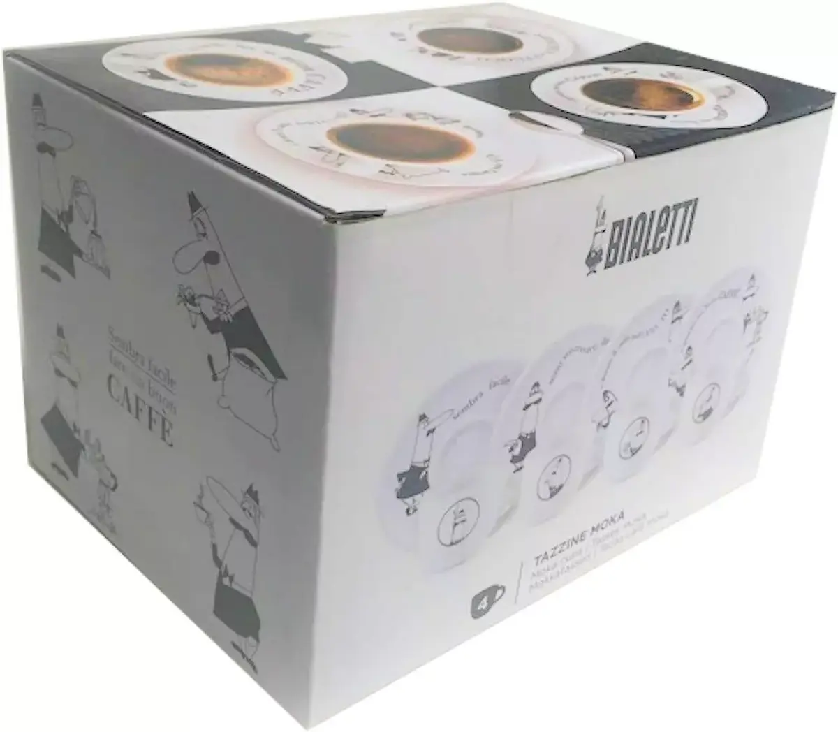 BIALETTI cup and saucer set 4 x 50 ml Photo 11