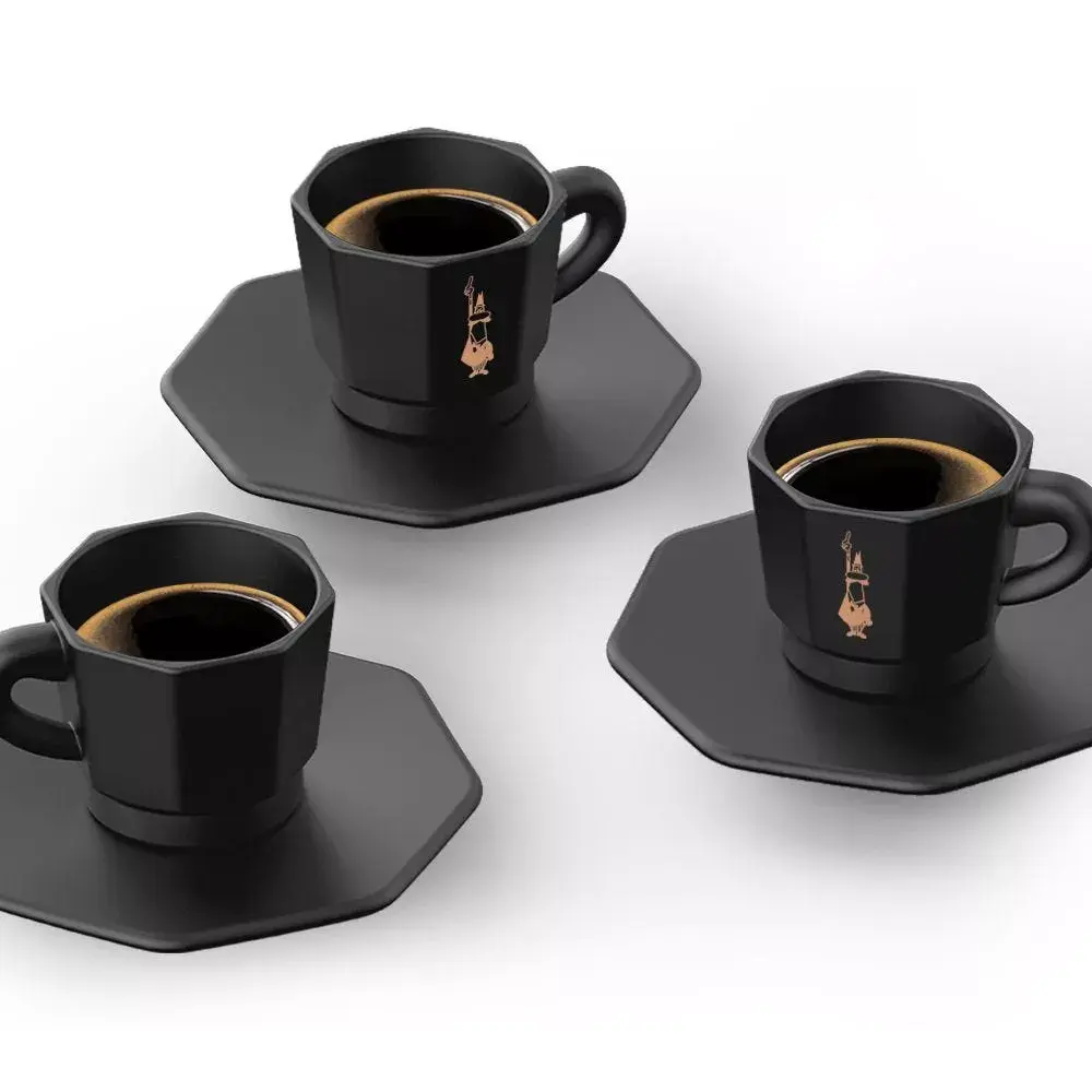 BIALETTI Melno kafijas tasīšu komplekts 4 gab. Photo 3