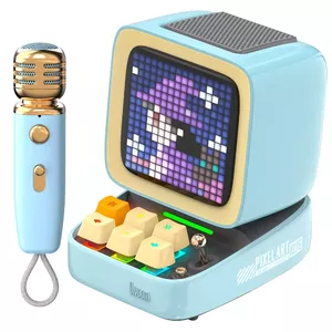 Mono portatīvais skaļrunis Divoom Ditoo-Mic Mini Zils
