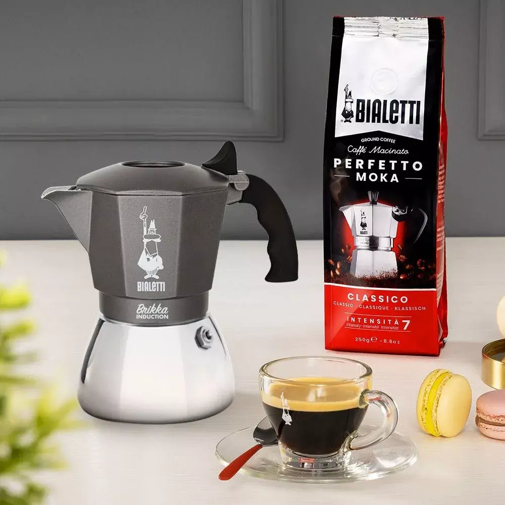 Bialetti Brikka Induction 4 tases nerūs. tērauda moka Photo 3