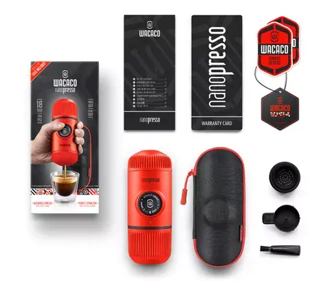 Кофеварка Wacaco 0.08 L Nanopresso Elements Lava Red Photo 2