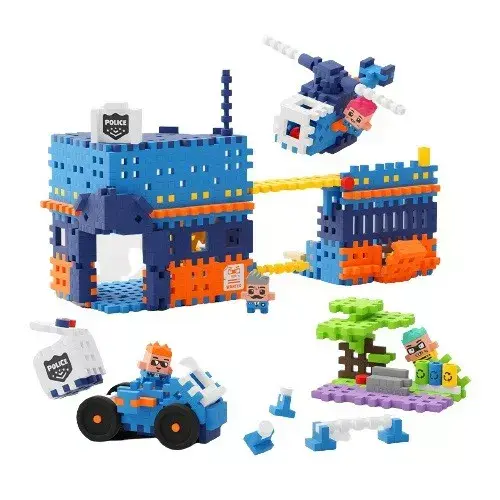 Konstruktors Marioinex Mini Waffle Policijas iecirknis 280 daļas Photo 5