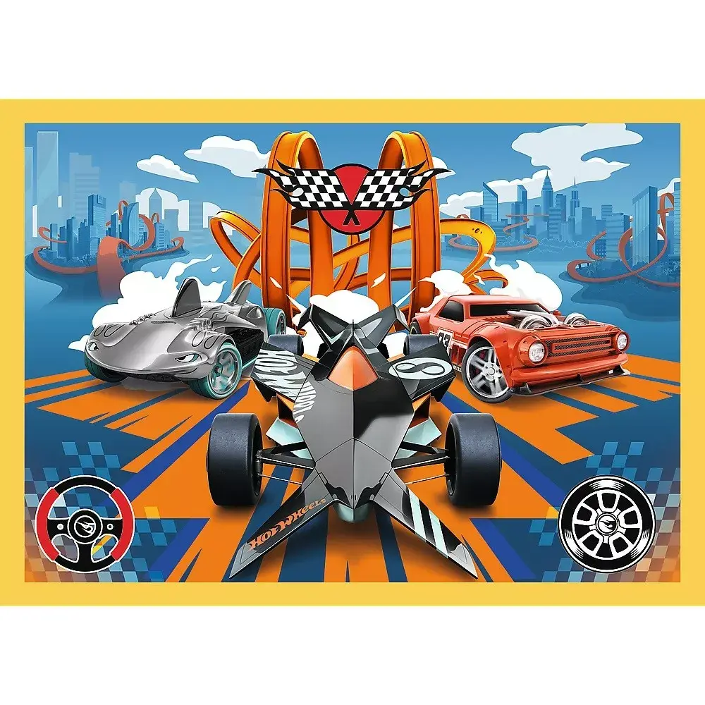 TREFL puzļu komplekts 4in1 Hot Wheels Photo 2