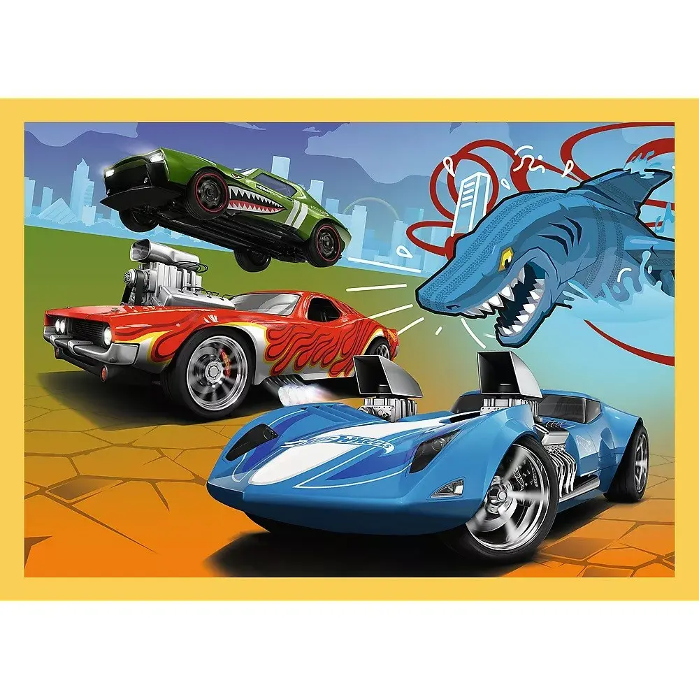 TREFL puzļu komplekts 4in1 Hot Wheels Photo 4