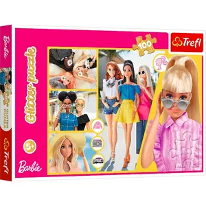 Пазл 100 элементов TREFL Barbie — детский картонный пазл из 100 деталей