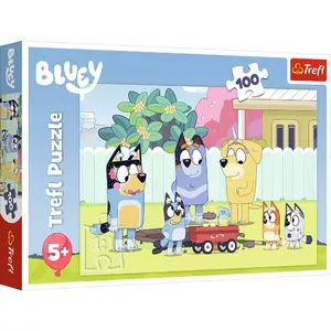 Пазл TREFL 16471 — 100 деталей, мультфильм Bluey, возраст от 6 лет, ширина 410 мм