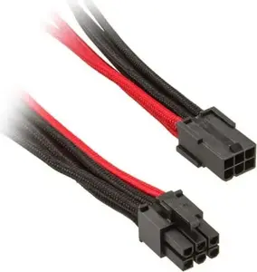 PCIe 6+2‑Pin Extension Cable Nanoxia 30 cm Black/Red
